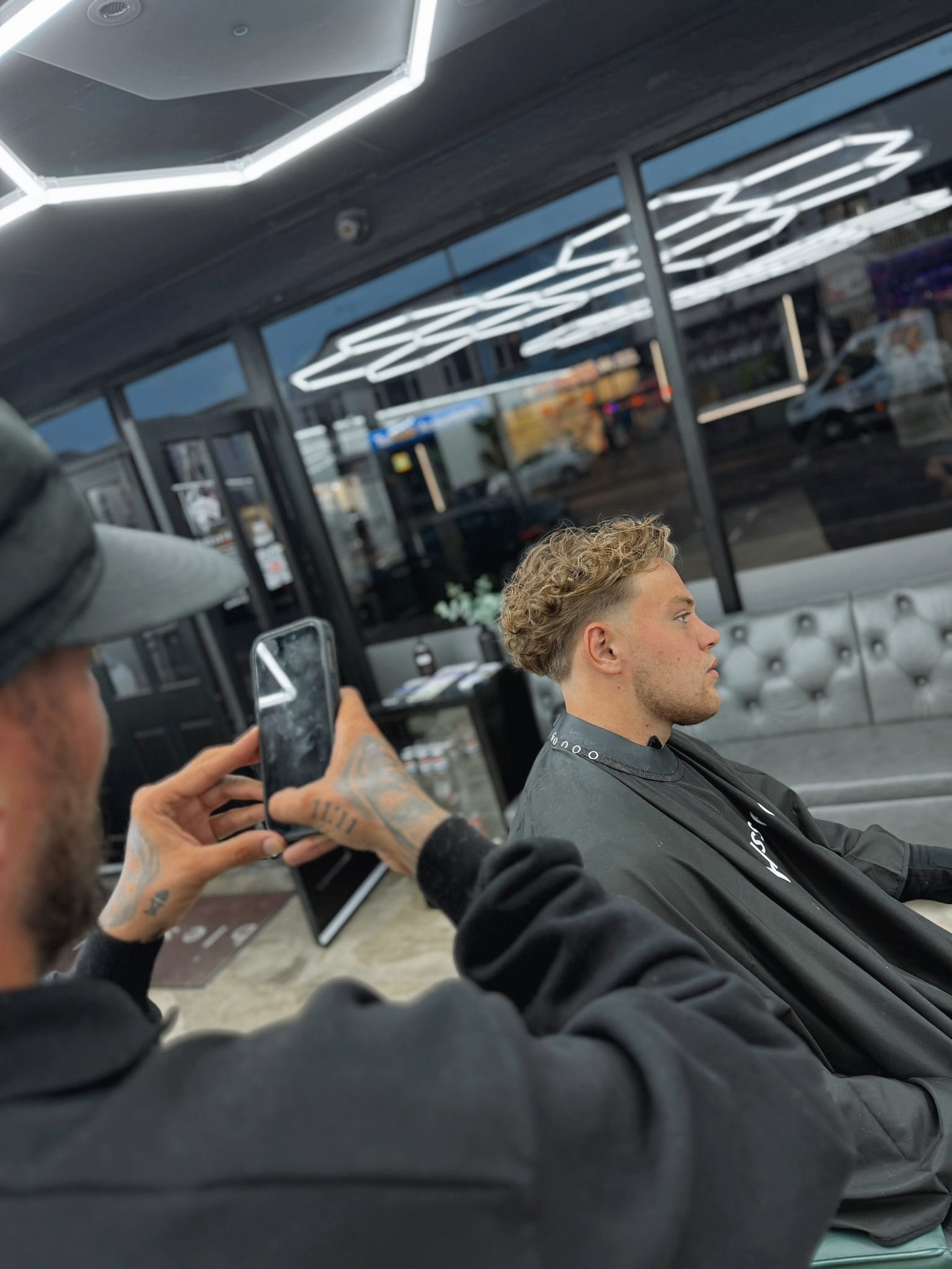Client haircut at blessed barbers