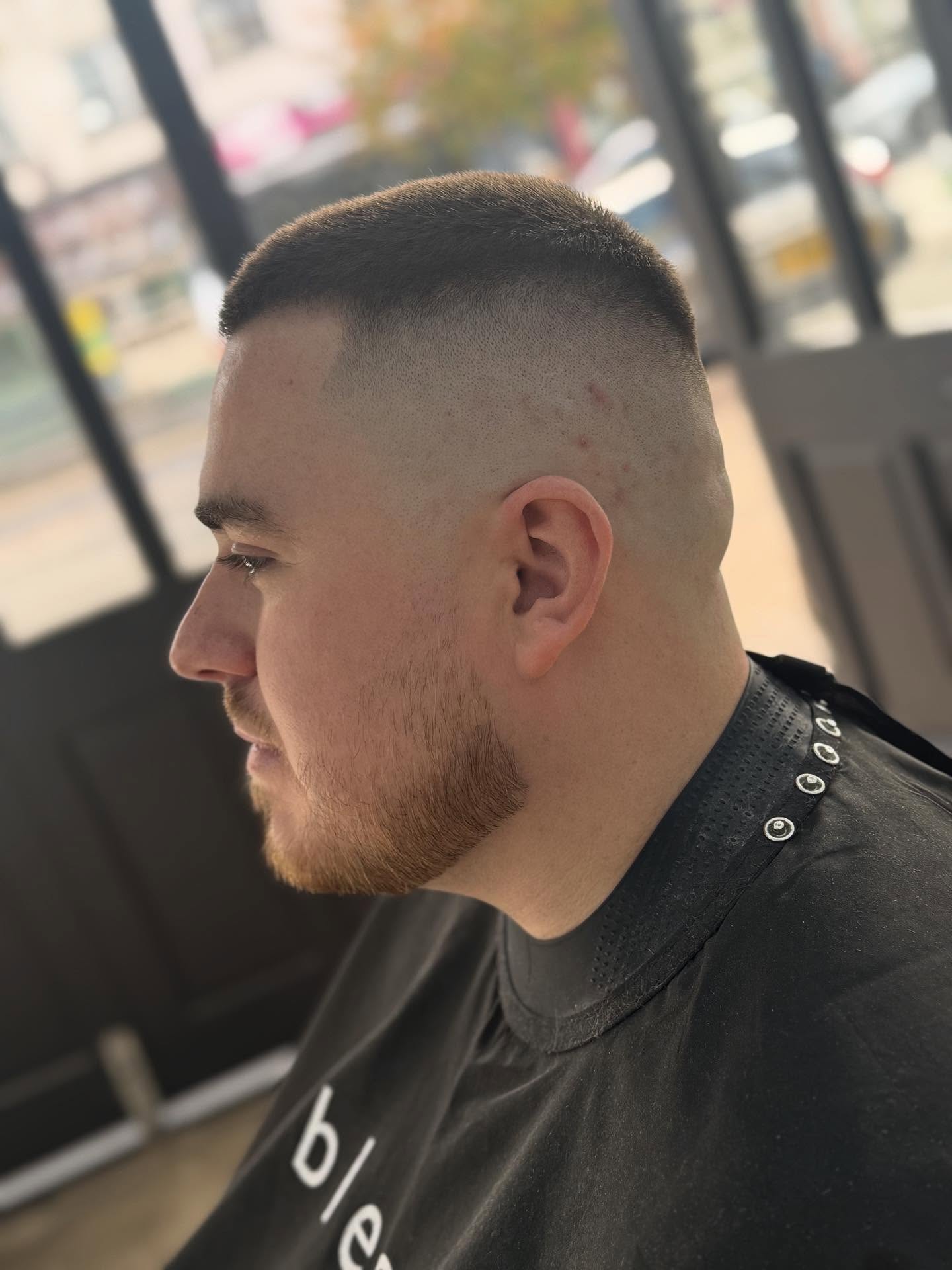 Client haircut at blessed barbers