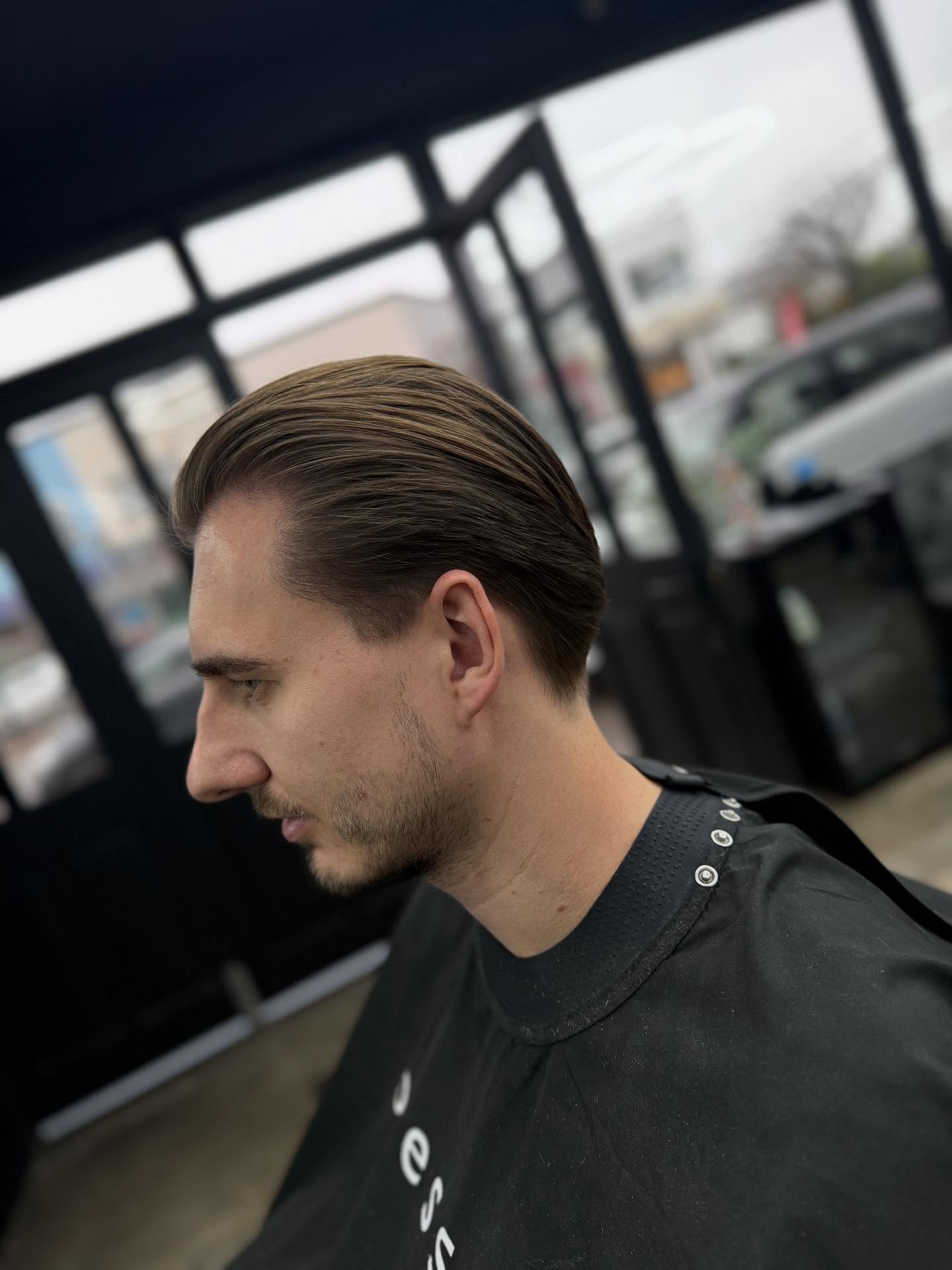 Client haircut at blessed barbers