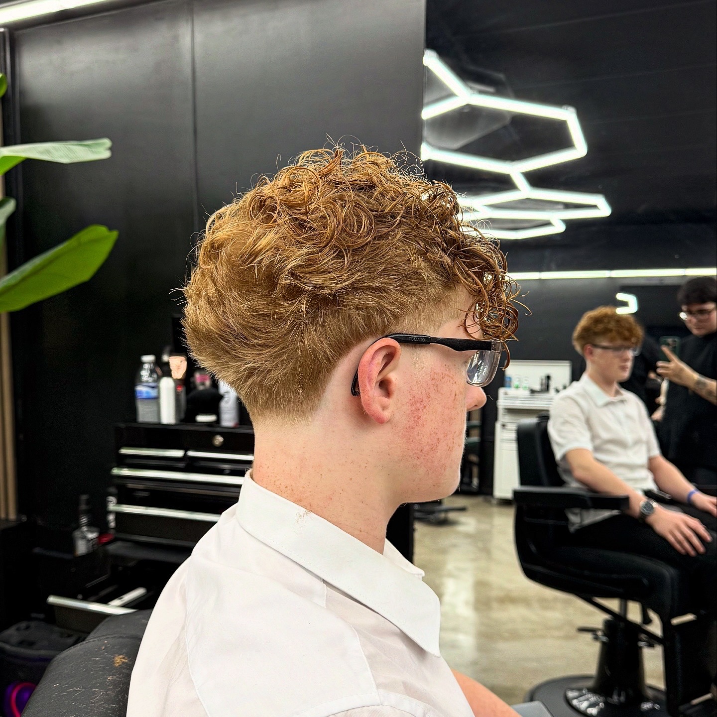 Client haircut at blessed barbers