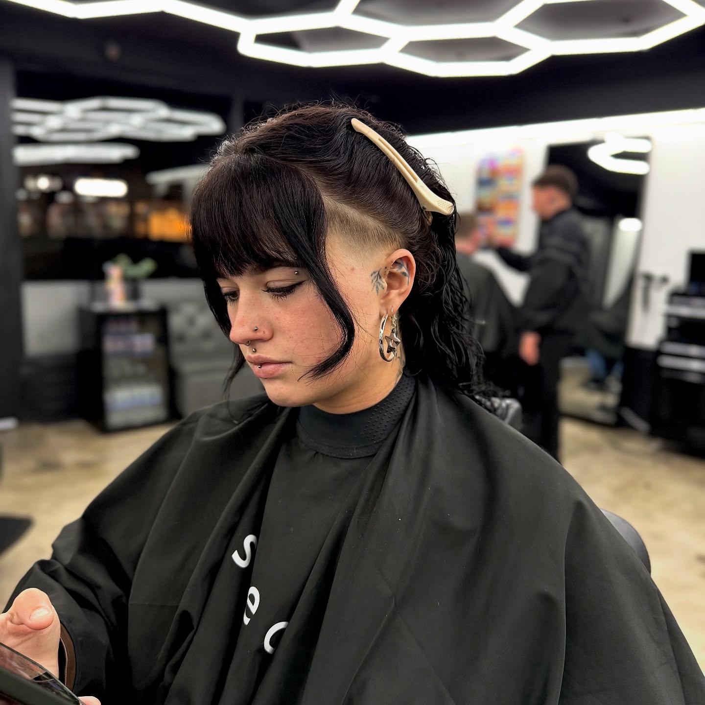 Client haircut at blessed barbers