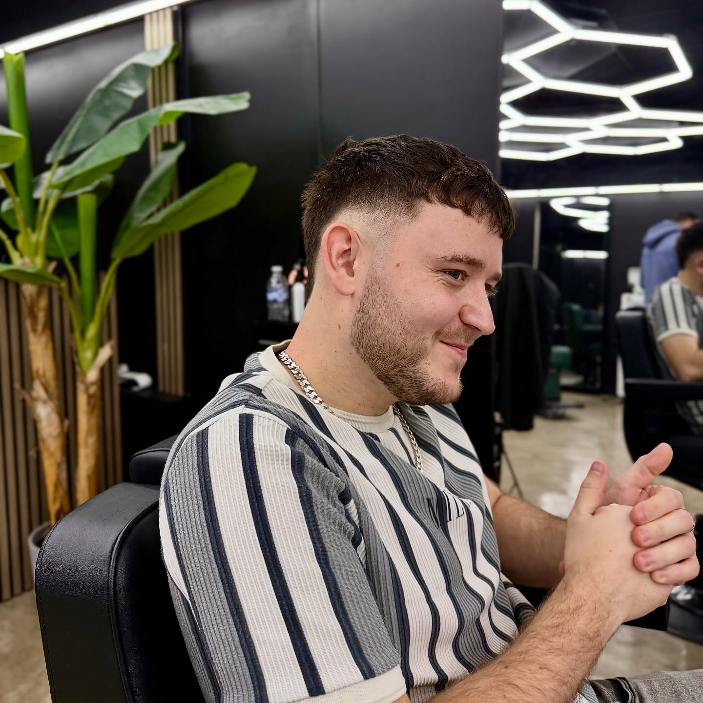 Client haircut at blessed barbers